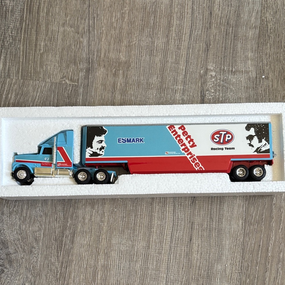 STP Racing Team Diecast hauler Richard and Kyle Petty